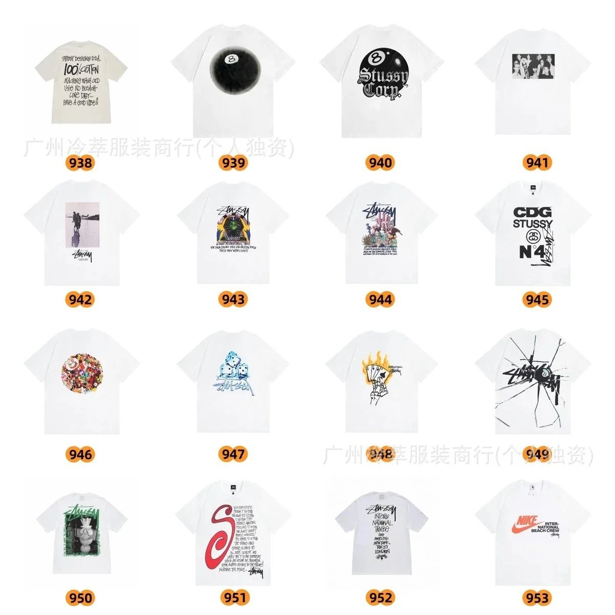 Stüssy T-Shirts Graphic Print Short-Sleeve T-Shirt image 4