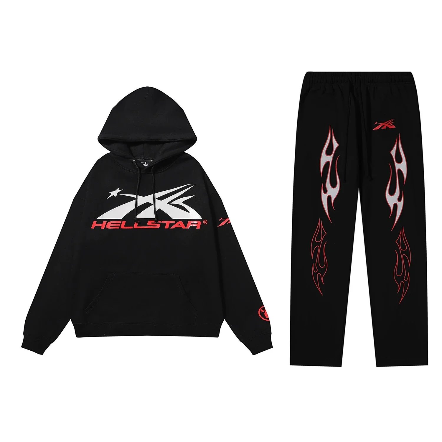 Hellstar G3 Blue Oversized Hoodie And Jogger Set