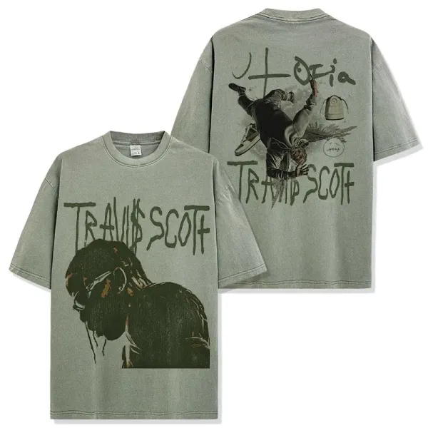 Travis Scott x Cactus Jack 'Hypnotic' Oversized T-Shirt Olive Green - 1