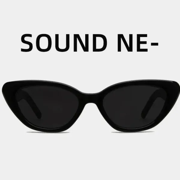 Sound NE- Cat-Eye Black Sunglasses - 1