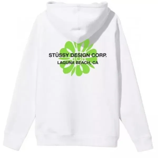 Stussy Design Corp. Laguna Beach Hoodie White - 1