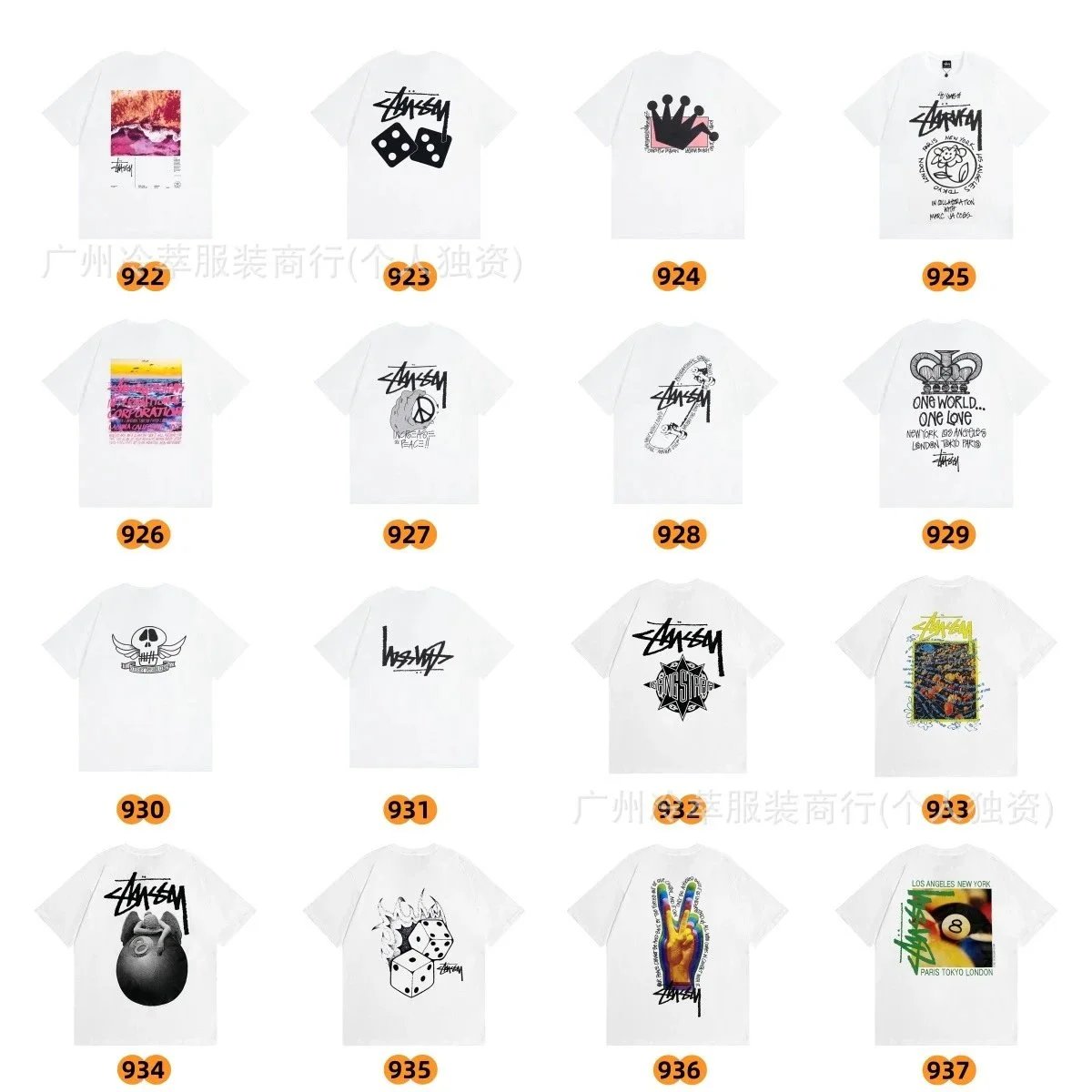 Stüssy T-Shirts Graphic Print Short-Sleeve T-Shirt image 3