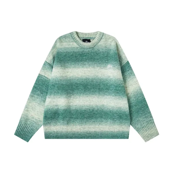 Stüssy Gradient Ombre Crewneck Sweater - 1