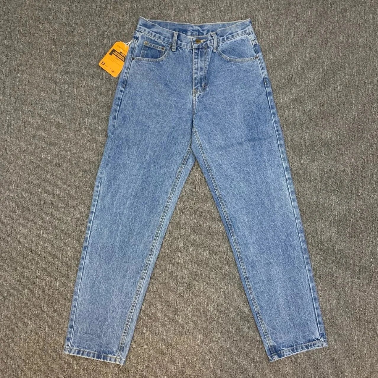 Carhartt WIP Loose Fit Light Blue Denim Jeans