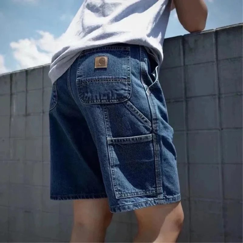 Carhartt WIP Double Knee Black Denim Work Shorts