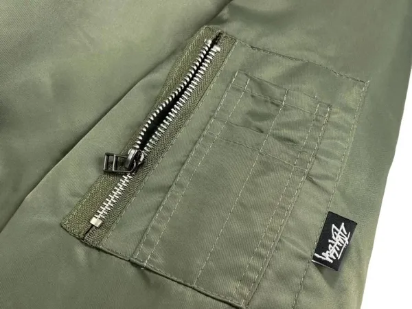 Stussy x CDG MA-1 Bomber Jacket Army Green Outerwear - 6