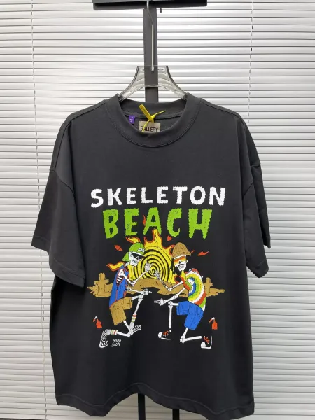 Gallery Dept Skeleton Beach Graphic T-Shirt Navy - 9