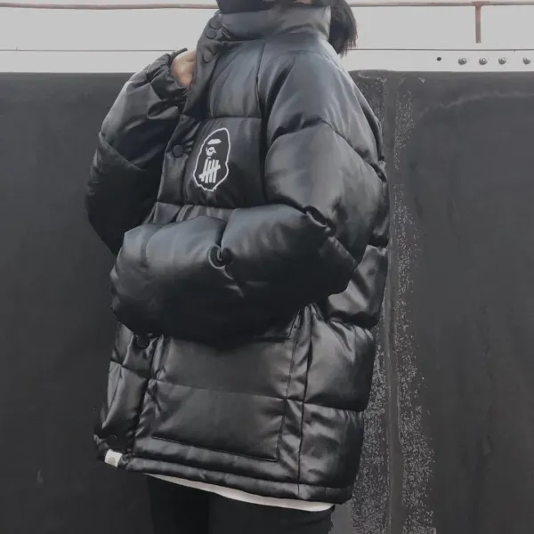 A Bathing Ape Puffer Jacket Black Down-Jacket - 2