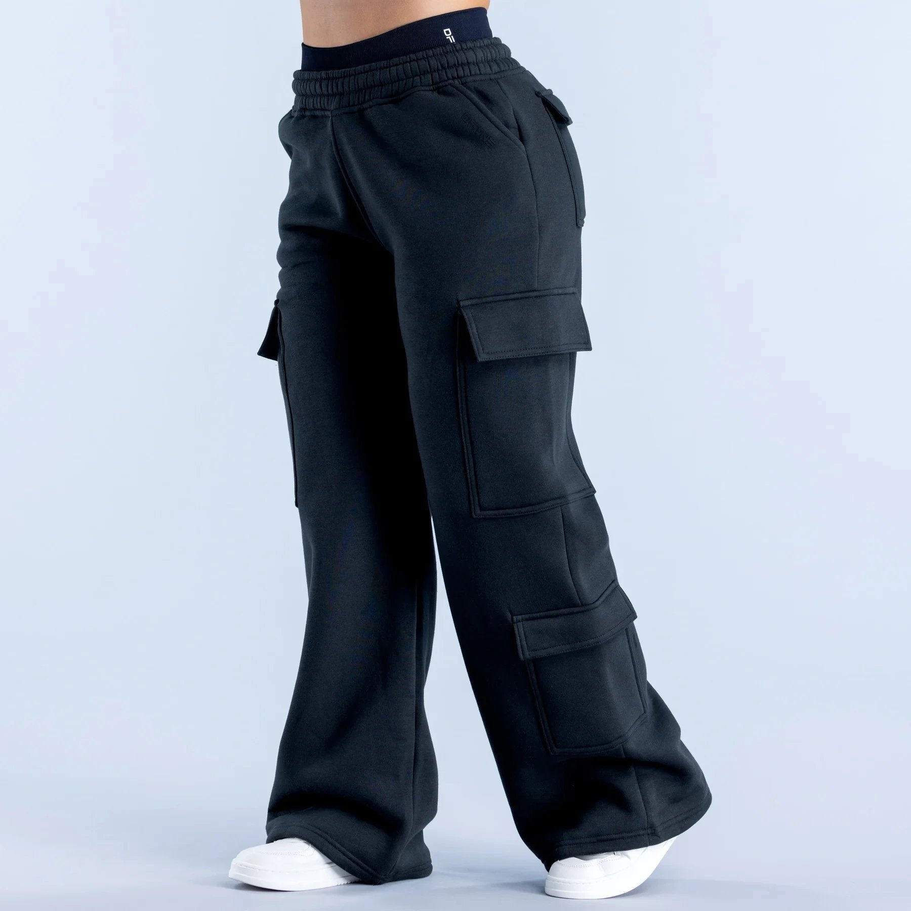 Straight Cargo Wide-Leg Pants