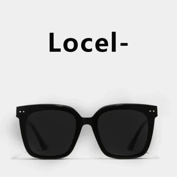 Locel Square Frame Black Sunglasses - 1
