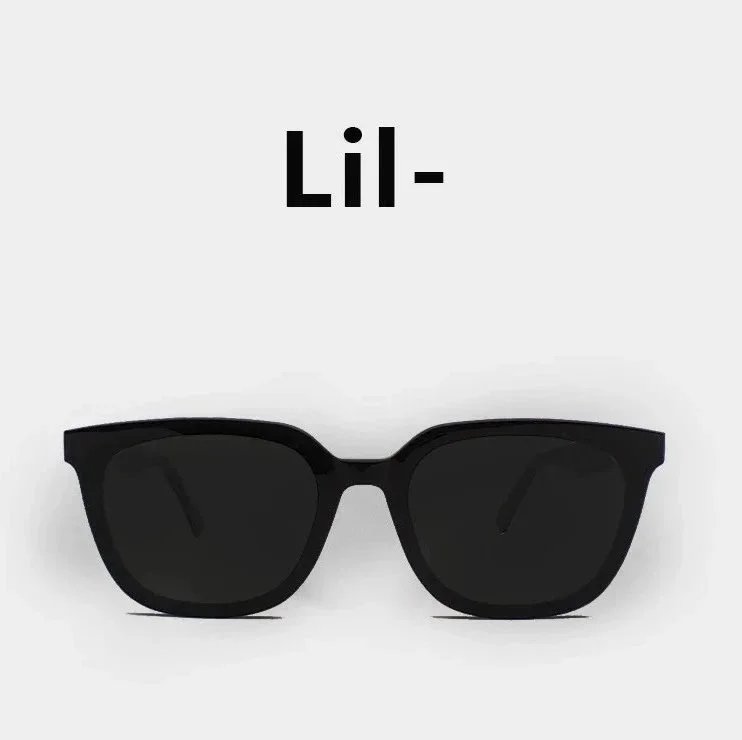 Lil- Square Frame Black Sunglasses - 1