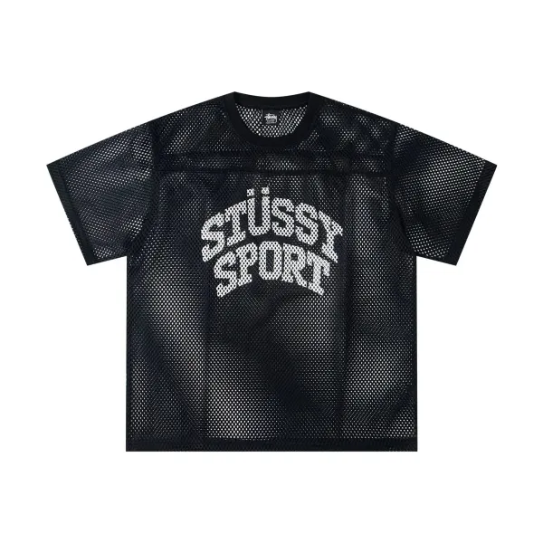 Stüssy Sport Mesh T-Shirt Black - 1