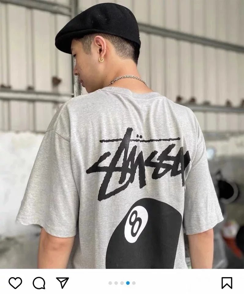 Stussy Black Logo T-Shirt photo 6