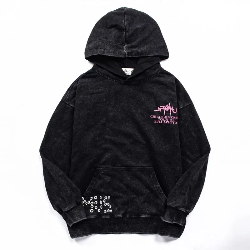 Travis Scott Utopia Tour Hoodie Vintage Washed photo 4