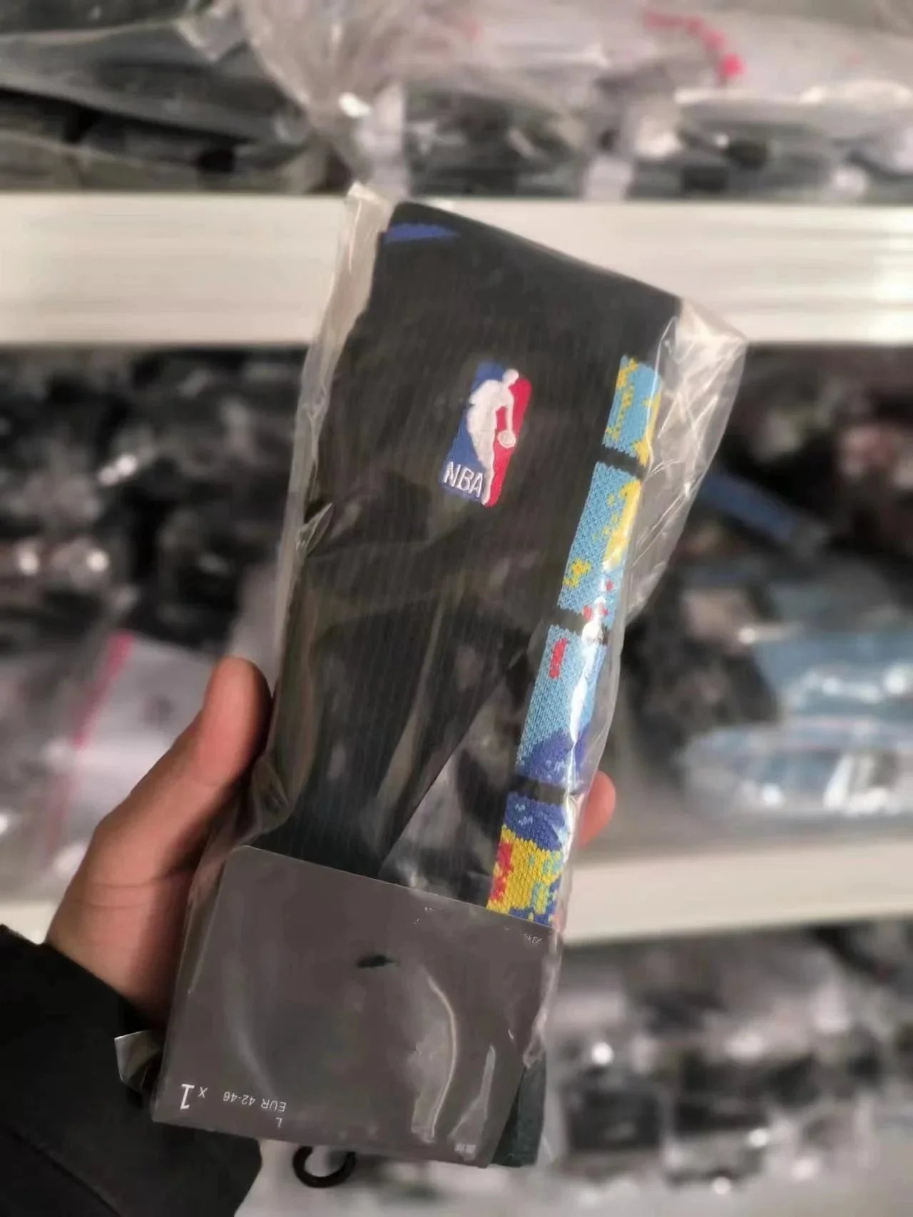 NBA Socks Crew Basketball with Terry Sole — Crew Terry Sole 17