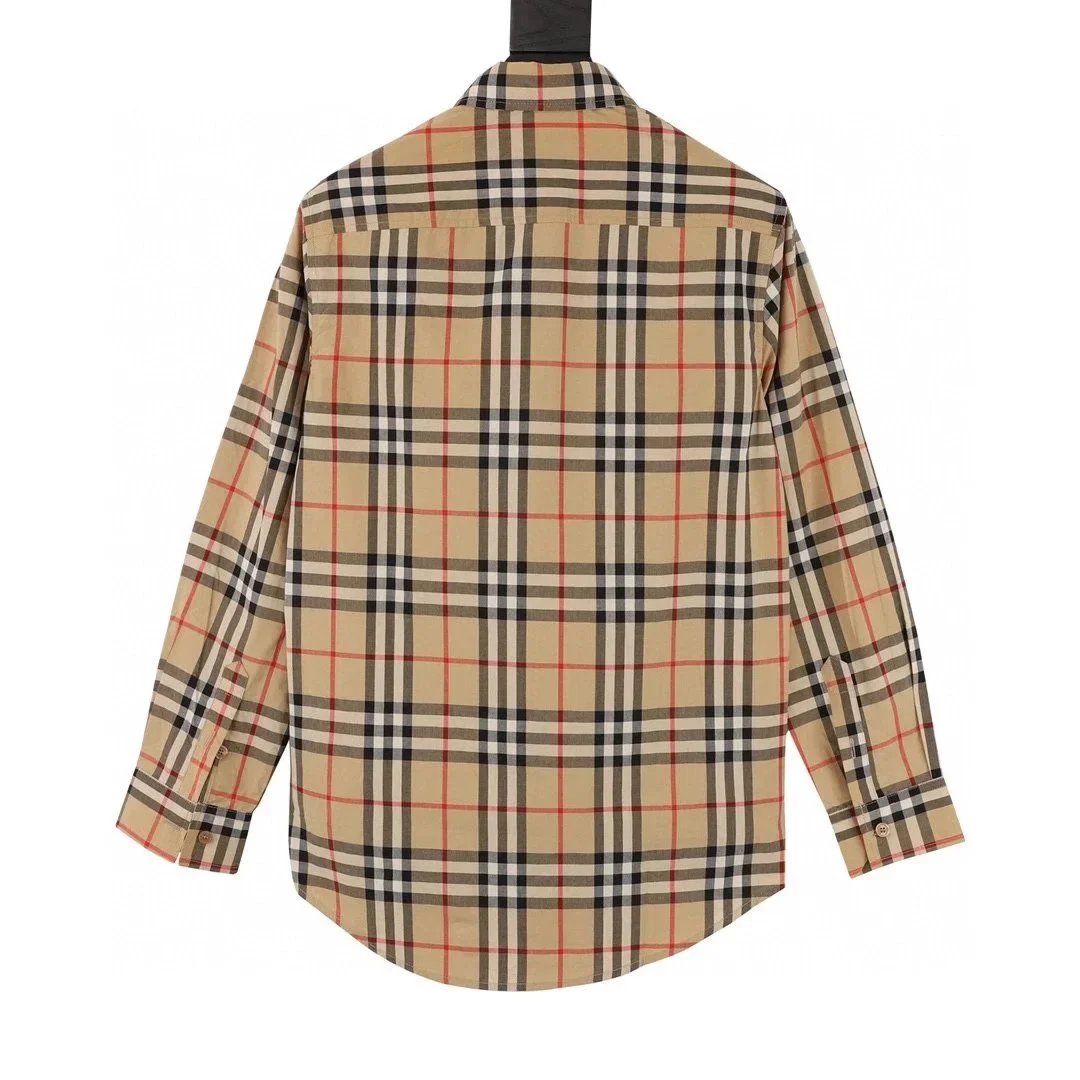 Burberry Classic Check Long-Sleeve Shirt Beige Multicolor - 5