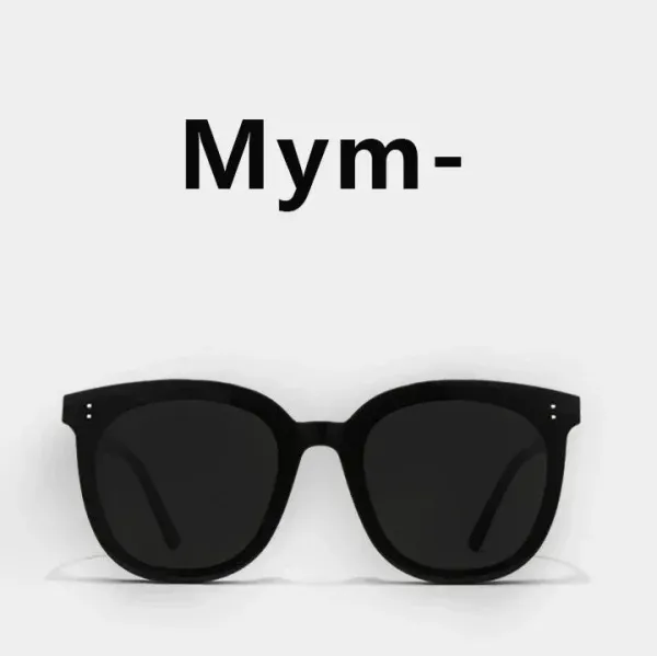Mym- Classic Round-Frame Black Sunglasses - 1