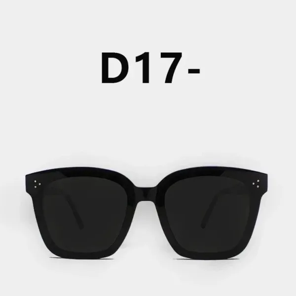 D17- Black Oversized Square Sunglasses - 1