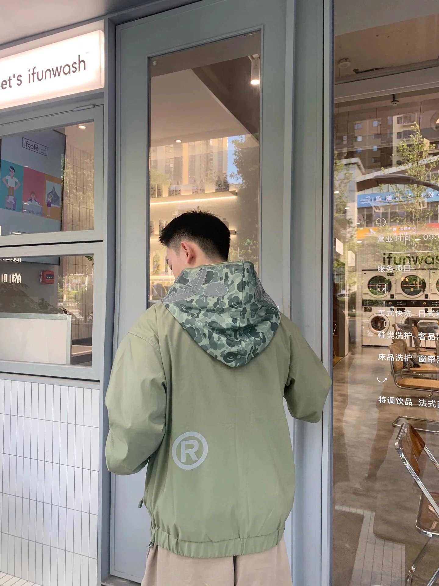 BAPE x New Balance Camo Hoodie Jacket photo 3