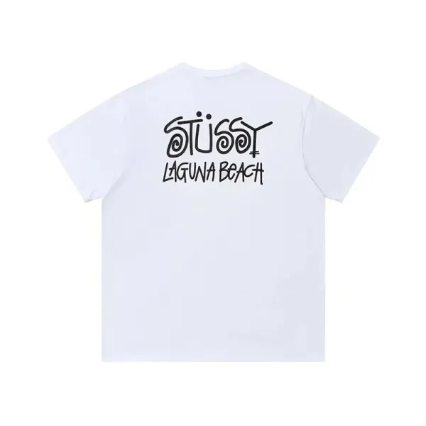 Stussy Laguna Beach T-Shirt Black and White - 4