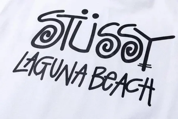 Stussy Laguna Beach T-Shirt Black and White - 8