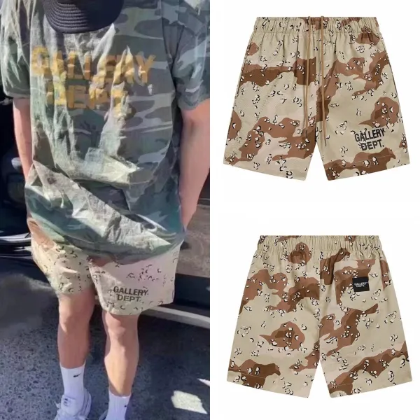 Gallery Dept Desert Camo Shorts Beige / Brown Shorts - 3