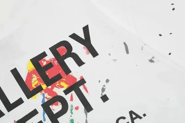 Gallery Dept. Paint Splatter Oversized T-Shirt White - 7