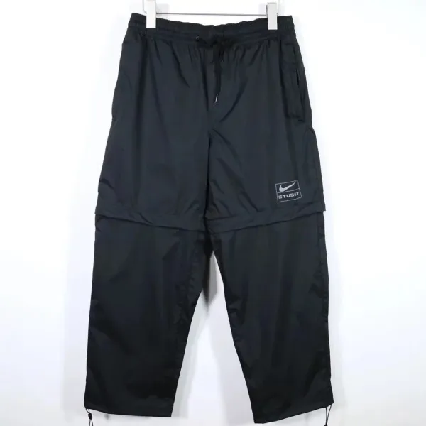 Stussy x Nike Convertible Windbreaker Pants Black - 1