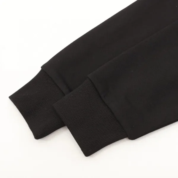 Burberry格子拼接拉链连帽卫衣 Black Hoodie - 11