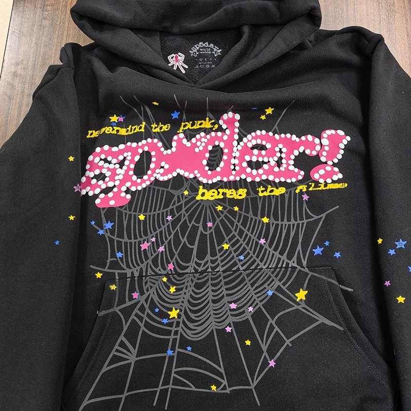 Spider! Hares The Alive Embellished Spiderweb Hoodie Purple - 9
