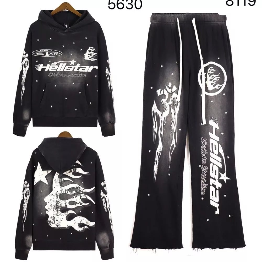 Vintage Distressed Hoodie and Pants Set photo 5