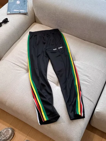 Palm Angels Track Pants Light Blue with White Side Stripe Pants - 11
