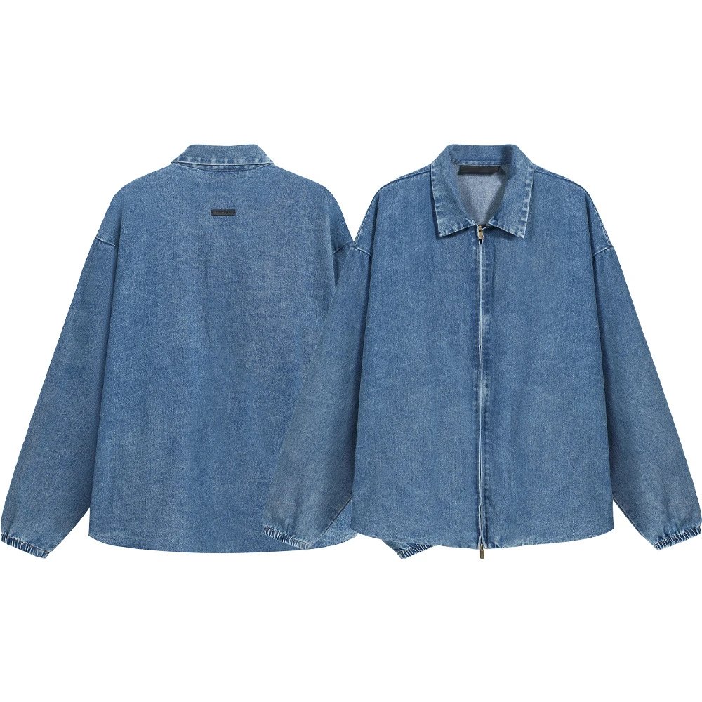 Fear of God Essentials Distressed Denim Shirt photo 2