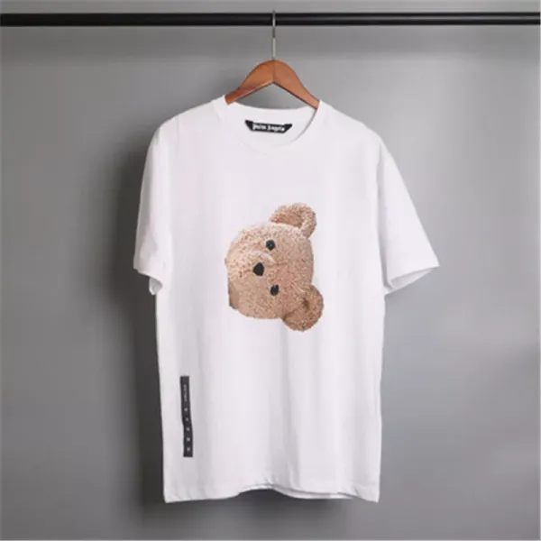 Palm Angels Teddy Bear Graphic White T-Shirt - 1