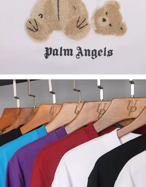Palm Angels Teddy Bear Print Black T-Shirt - 17