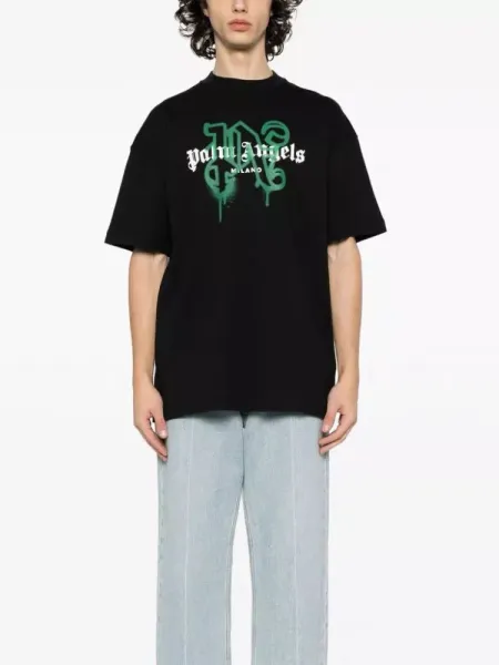 Palm Angels Teddy Bear Print Black T-Shirt - 25