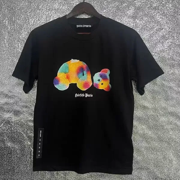 Palm Angels Teddy Bear Print Black T-Shirt - 33