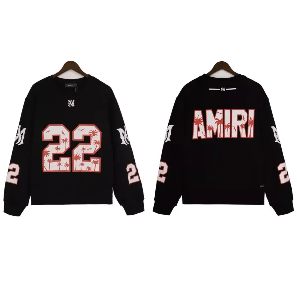 Amiri Palm Tree 22 Graphic Hoodie Black - 1