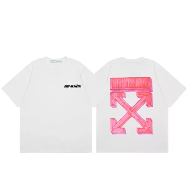 Off-White Painted Arrow T-Shirt White - 1