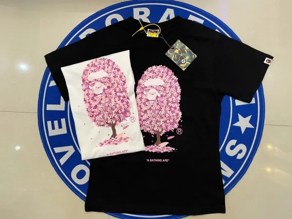 A Bathing Ape Sakura Bloom Graphic T-Shirt Black - 4