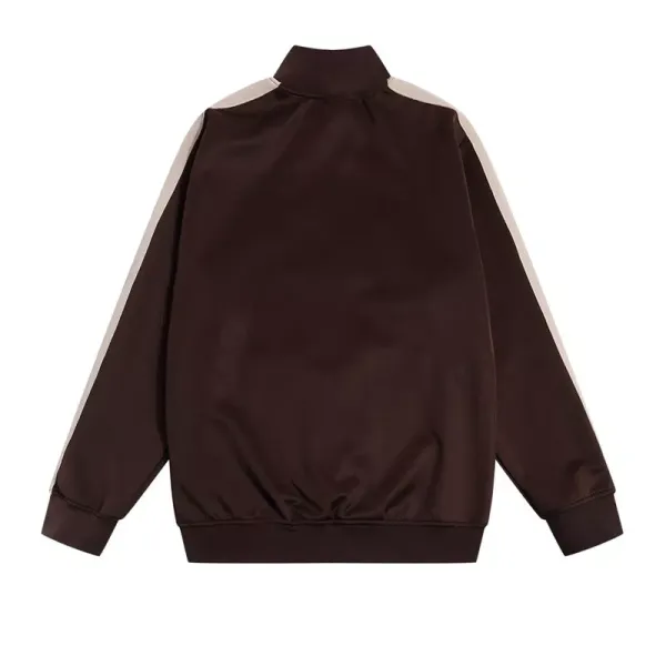 Palm Angels Track Jacket White Beige Stripe Outerwear - 10