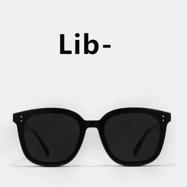 Lib- Oversized Square Sunglasses Black - 1