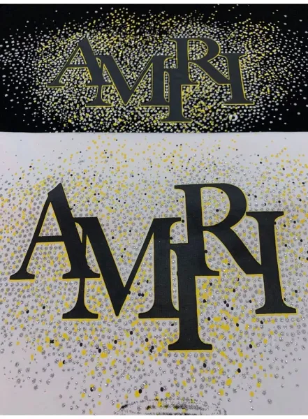 Amiri Champagne Glass Graphic Black T-Shirt - 11