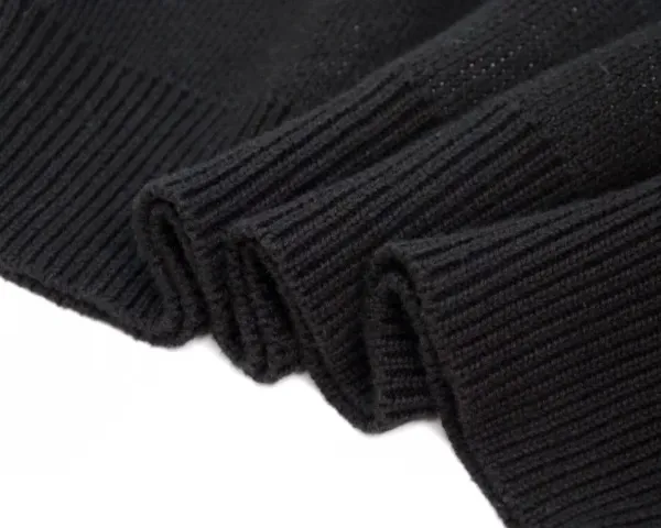 Stussy Oversized Logo Knit Sweater Black - 7
