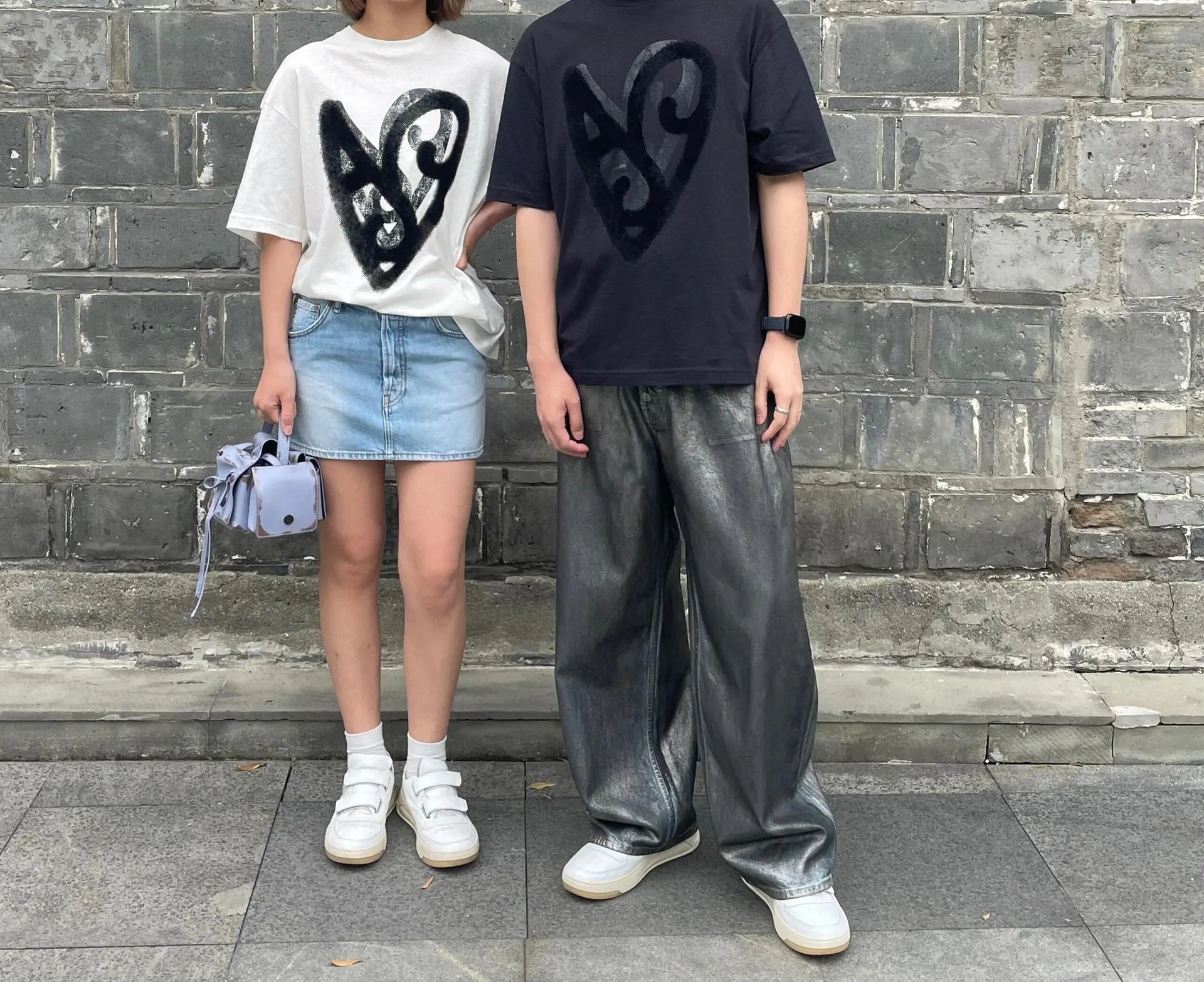 Acne Studios Heart Print Black T-Shirt - 13