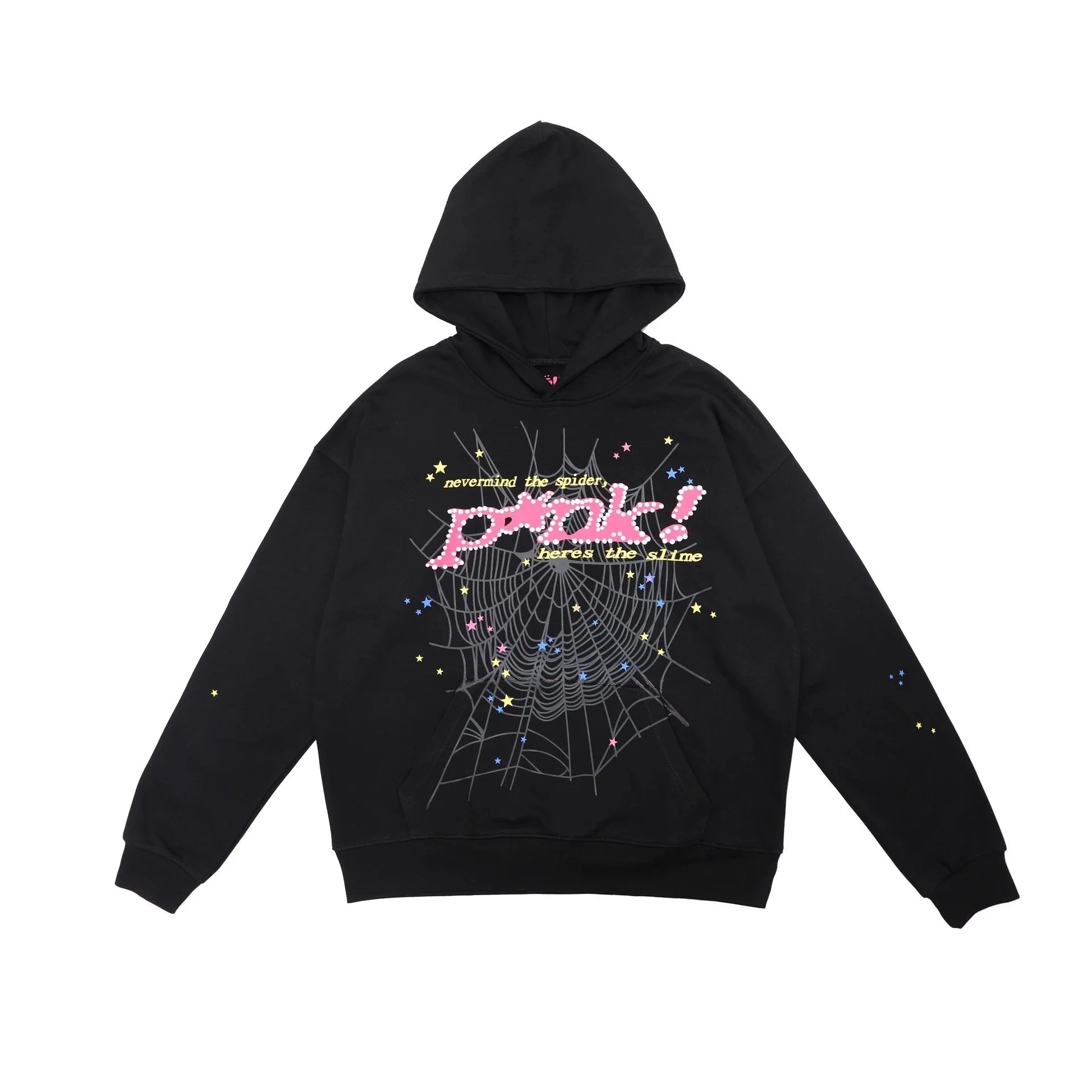 Spiderweb Puff Letter Hoodie Set photo 2