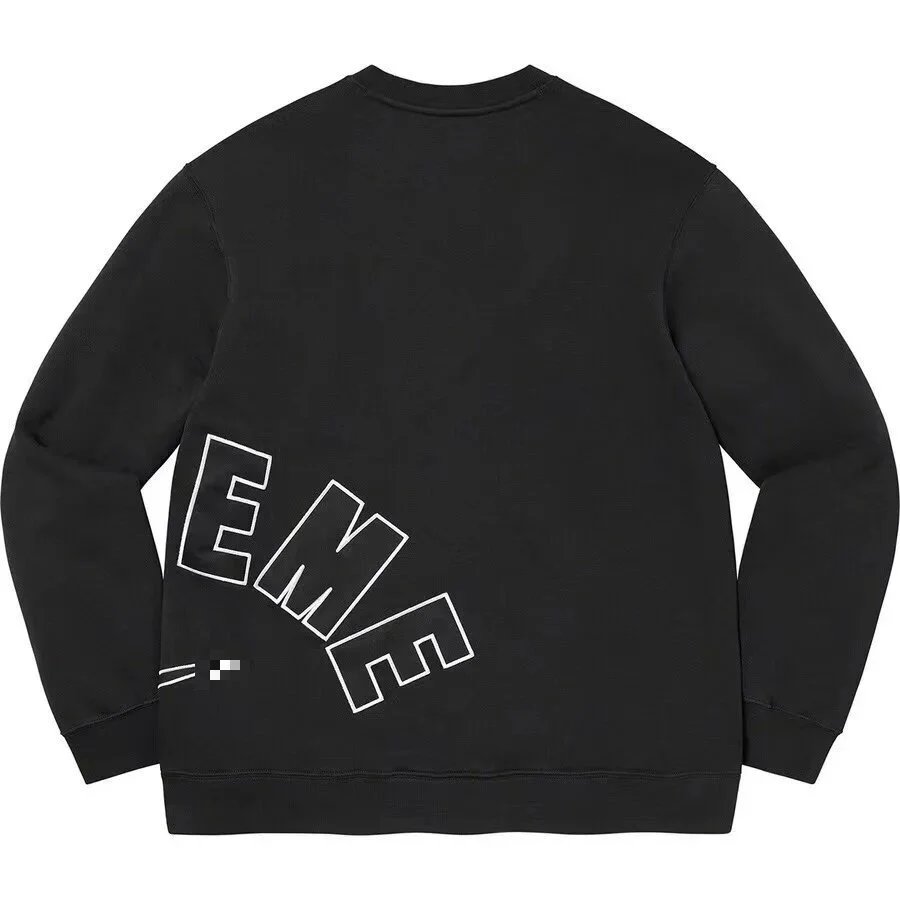 Supreme Hoodies & Sweatshirts City Name Graphic Crewneck Sweatshirt — E542 Black(NK)