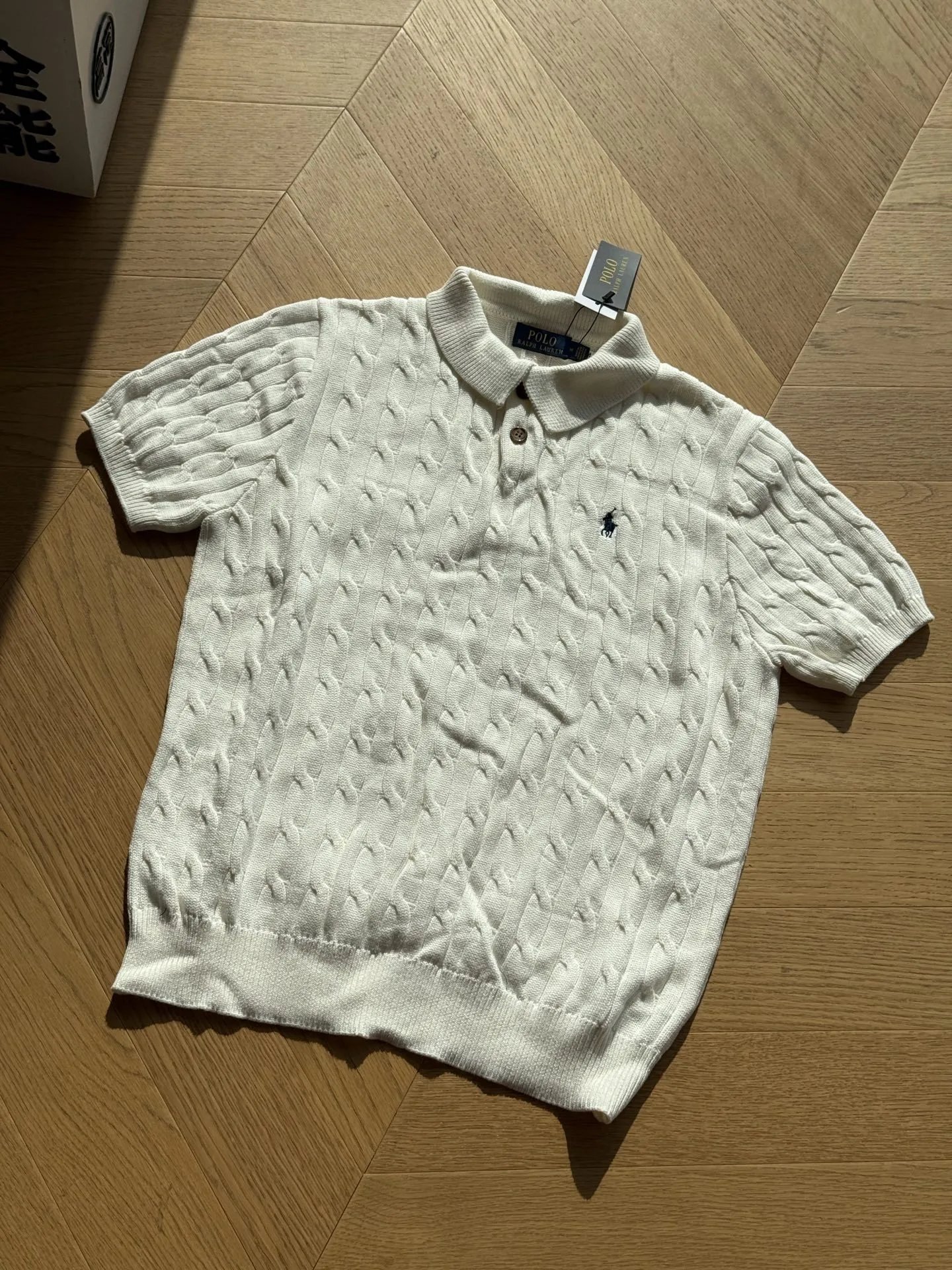Quality Embroidered Twisted Knit Polo photo 3