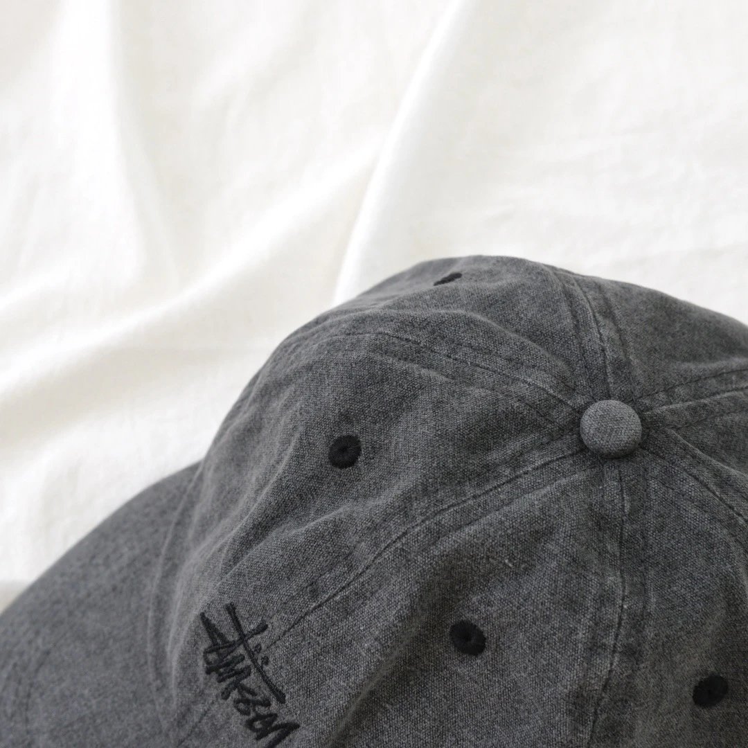 Stussy Washed Distressed Embroidered Baseball Cap Couple Set photo 5