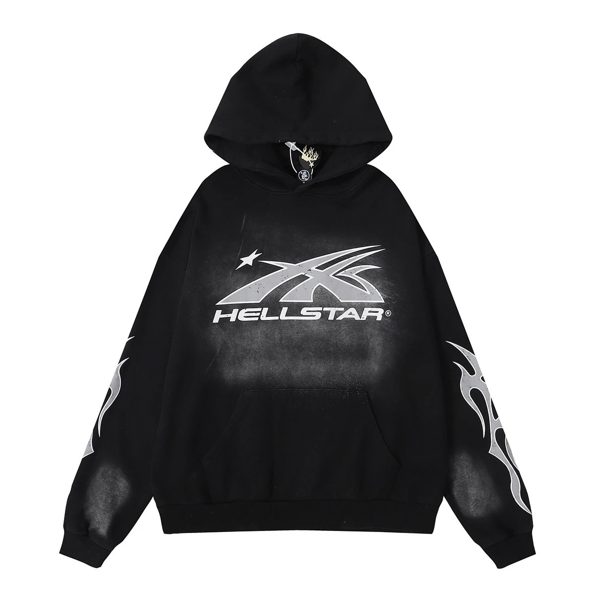 Vintage Distressed Print Hoodie Tracksuit photo 8